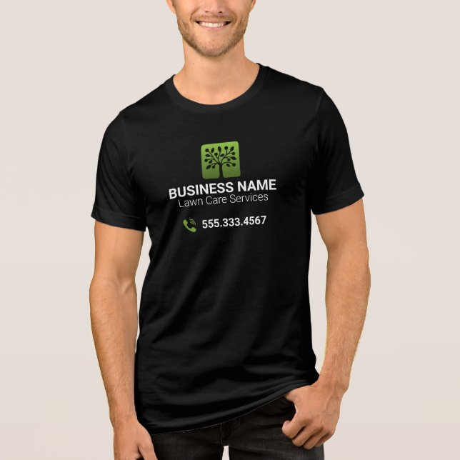 Camiseta Cuidado com a árvore profissional de onda verde (Frente)