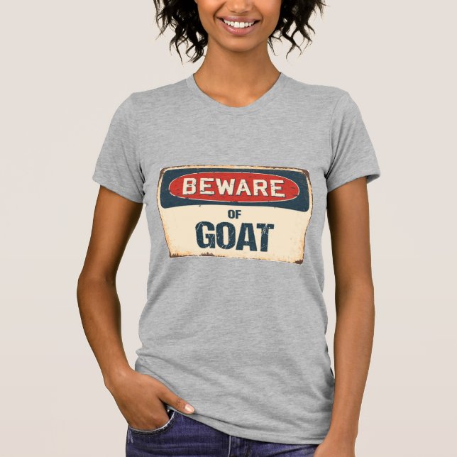 Camiseta Cuidado com a Cabra (Frente)