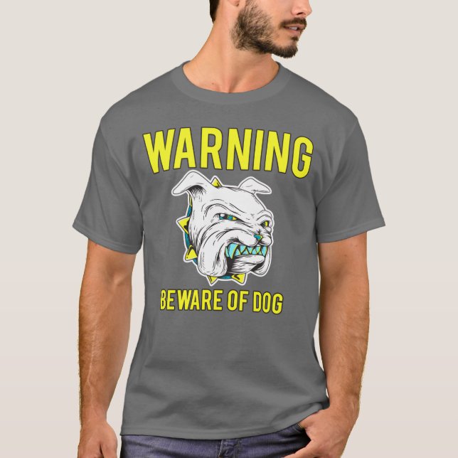 Camiseta Cuidado com a colheita do cão (Frente)