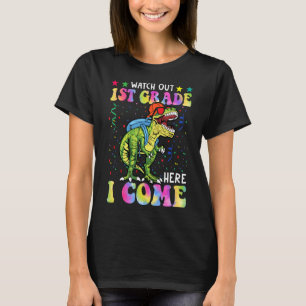 Camiseta Cuidado Com A Grau De 1 rua, Aqui Eu Volto A Dinos