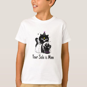 Camiseta Cuidado com a noite, criança. todos os gatos são