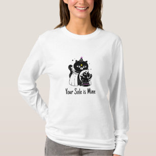 Camiseta Cuidado com a noite, criança. todos os gatos são