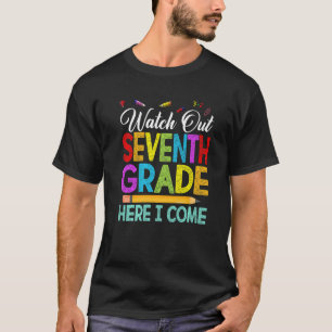 Camiseta Cuidado Com A Tripulação 7 No Primeiro Dia Da Esco