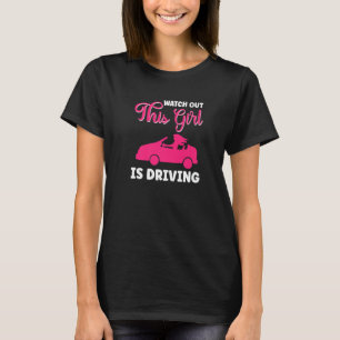 Camiseta Cuidado Com Essa Garota Dirigindo Motorista De Car