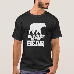 Camiseta Cuidado Com O Aviso Do Urso