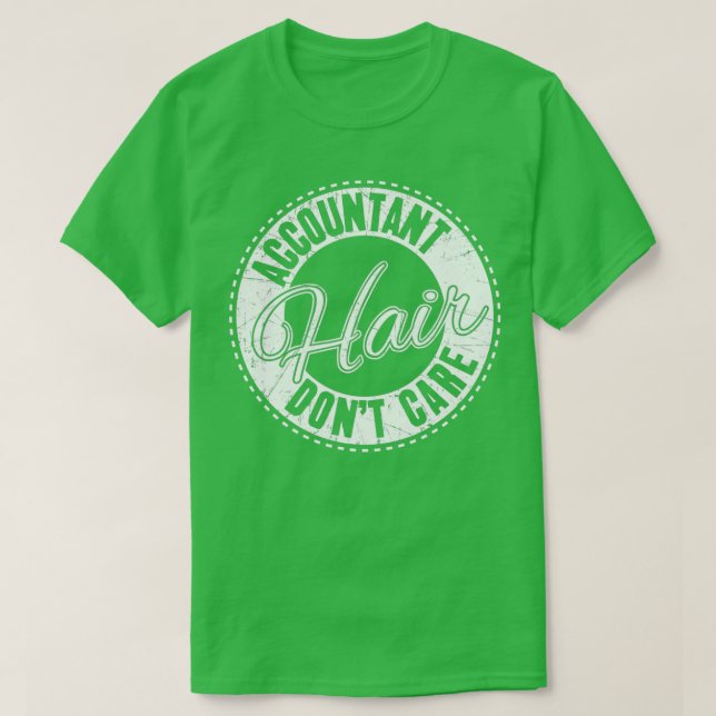Camiseta Cuidado com o Cabelo Contador Donx27t (Frente do Design)