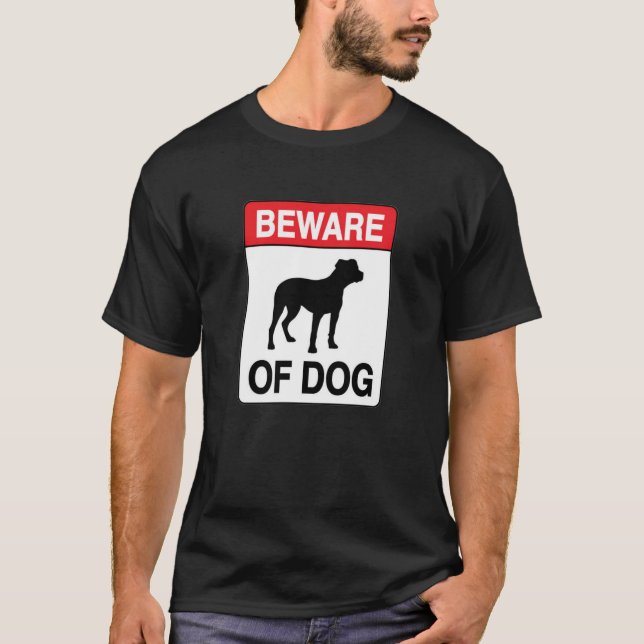 Camiseta Cuidado com o cão (Frente)