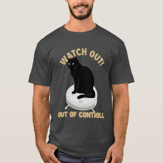 Camiseta Cuidado Com O Controle Do Cat Cat Lovers Da Mãe