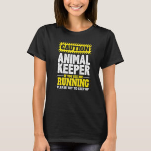 Camiseta Cuidado Com O Detentor De Animais Se Me Vê A Execu