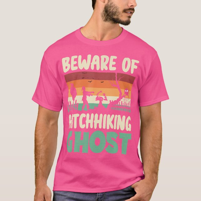 Camiseta Cuidado Com O Fantasma De Carona (Frente)