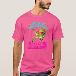 Camiseta Cuidado Com O Jardim De Infância Aqui Eu Venho Na