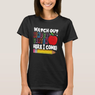 Camiseta Cuidado Com O Jardim De Infância Aqui Eu Volto Par