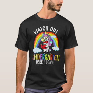 Camiseta Cuidado Com O Jardim De Infância Aqui Eu Volto Par