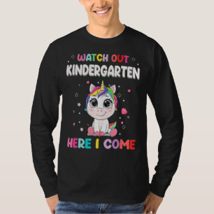 Camiseta Cuidado Com O Jardim De Infância Aqui Eu Volto Par