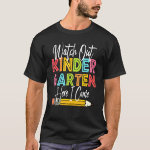 Camiseta Cuidado Com O Jardim De Infância Aqui Eu Volto Par