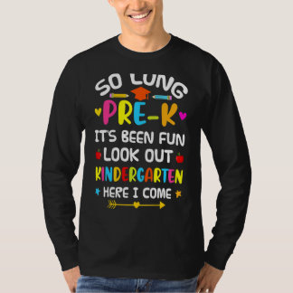 Camiseta Cuidado Com O Jardim De Infância Pré-K Formando Pr