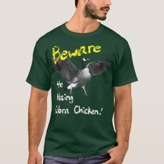 Camiseta Cuidado com o murro de frango Cobra Hissing Wild