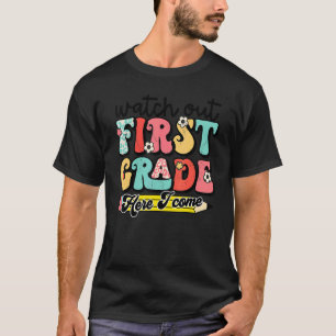 Camiseta Cuidado Com O Professor Da Primeira Série Retro 1r