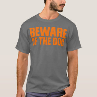 Camiseta Cuidado com o retro Cão