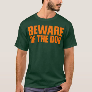 Camiseta Cuidado com o retro Cão