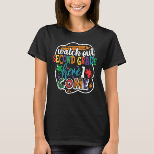 Camiseta Cuidado Com O segundo Aqui Eu Volto Ao Ensino