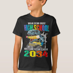 Camiseta Cuidado Com O Segundo grau Aqui Eu Virei Futuro 
