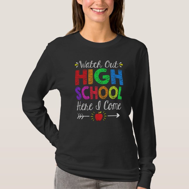 Camiseta Cuidado Com O Segundo grau Aqui Eu Volto Para A Es (Frente)