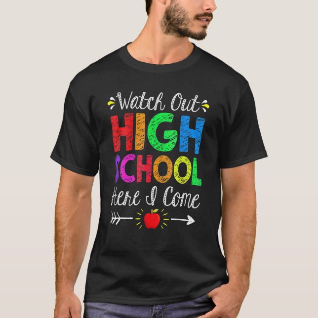 Camiseta Cuidado Com O Segundo grau Aqui Eu Volto Para A Es (Frente)