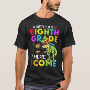 Camiseta Cuidado Com Os Dinossauros Do Oitavo Ano De Volta