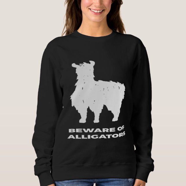 Camiseta Cuidado com os jacarés Llama (Frente)