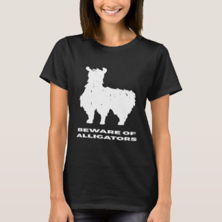Camiseta Cuidado com os jacarés Llama
