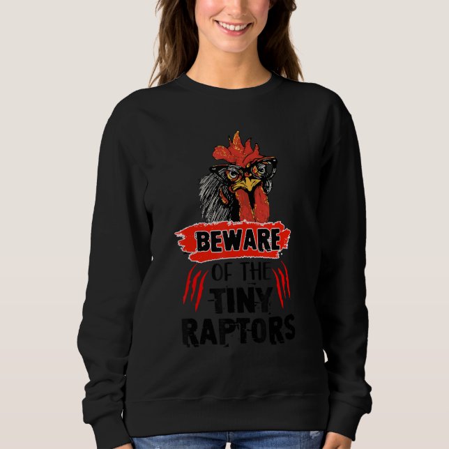 Camiseta Cuidado Com Os Pequenos Raptores Fazendeiro De Ave (Frente)