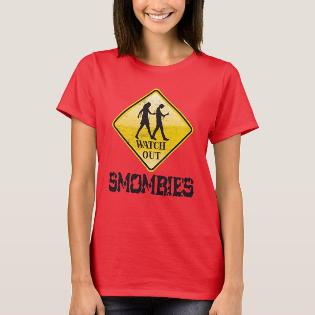 Camiseta Cuidado com os Smombies (Frente)