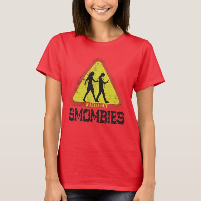 Camiseta Cuidado com os Smombies (Frente)