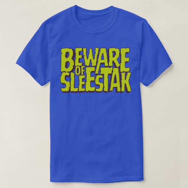 Camiseta Cuidado com Sleestak (Frente do Design)