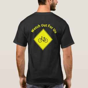 Camiseta Cuidado Conosco Ciclista Ciclista De Bicicleta