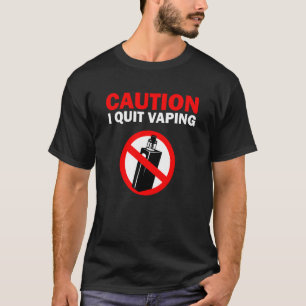 Camiseta Cuidado, eu parei de Vaping