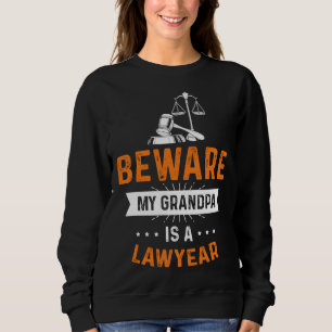 Camiseta Cuidado meu avô é advogado profissão advogado