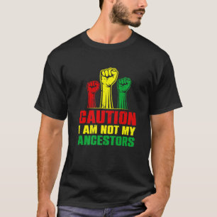 Camiseta Cuidado Não Sou Meu Ancestral, A Bla Afro-America