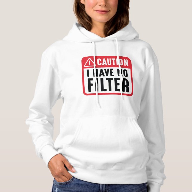 Camiseta Cuidado: Não Tenho Filtro (Frente)