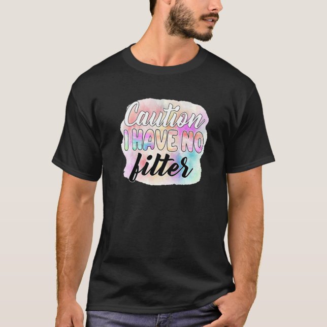 Camiseta Cuidado: não tenho filtro (Frente)
