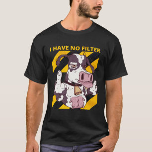 Camiseta Cuidado Não tenho humor sarcástico filtrante Agric