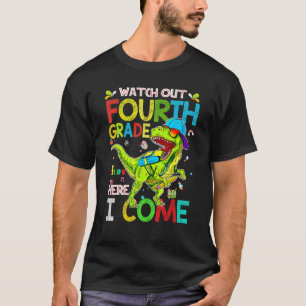 Camiseta Cuidado No Quarto Grau Aqui Eu Volto A Dinossauros