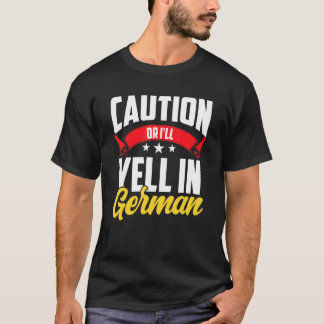 Camiseta Cuidado Ou Gritarei Em Ensino De Gritar De Voz Ale