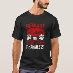 Camiseta Cuidado - Pai de Cachorro Mãe de Cachorro Propriet