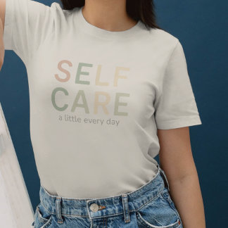 Camiseta Cuidado Pessoal, Tipografia Aconchegante, Estética