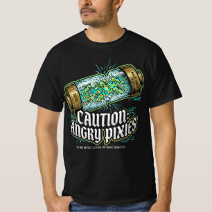 Camiseta Cuidado Pixies Irritados Presente Eletricista