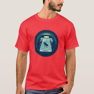 Camiseta Cuidado presente retro OVNI