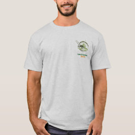 Camiseta Cuidado Profissional de Jardim Branco e Verde
