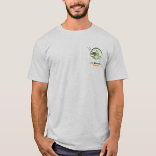 Camiseta Cuidado Profissional de Jardim Branco e Verde
